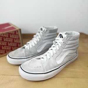 Vans Sk8-Hi Gray Dawn/True White Skateboarding Sneakers High Top